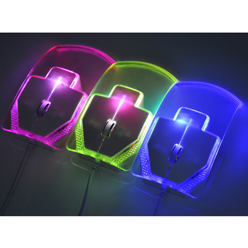 Light up logo mouse/arrow mouse/transparent mouse