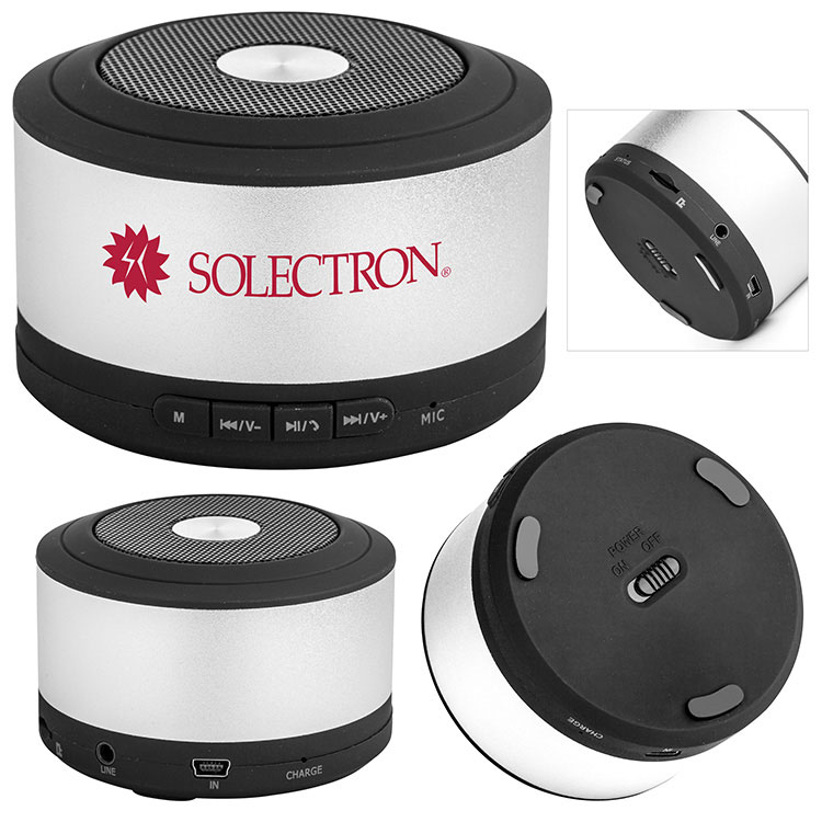 round shapebluetooth speaker/aluminium bluetooth speaker