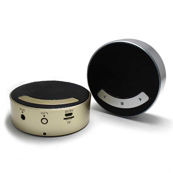 round shape bluetooth speaker/aluminium speaker/touch key speaker