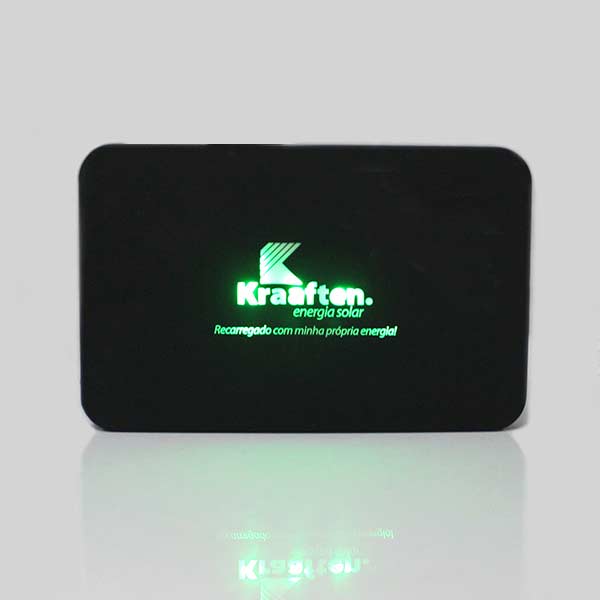 light up logo power bank/super thin power bank