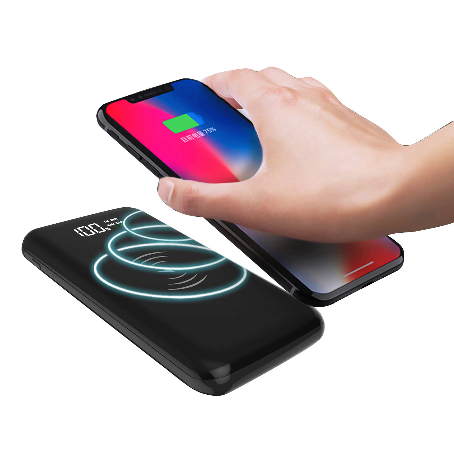 wireless charger power bank/full screen power bank