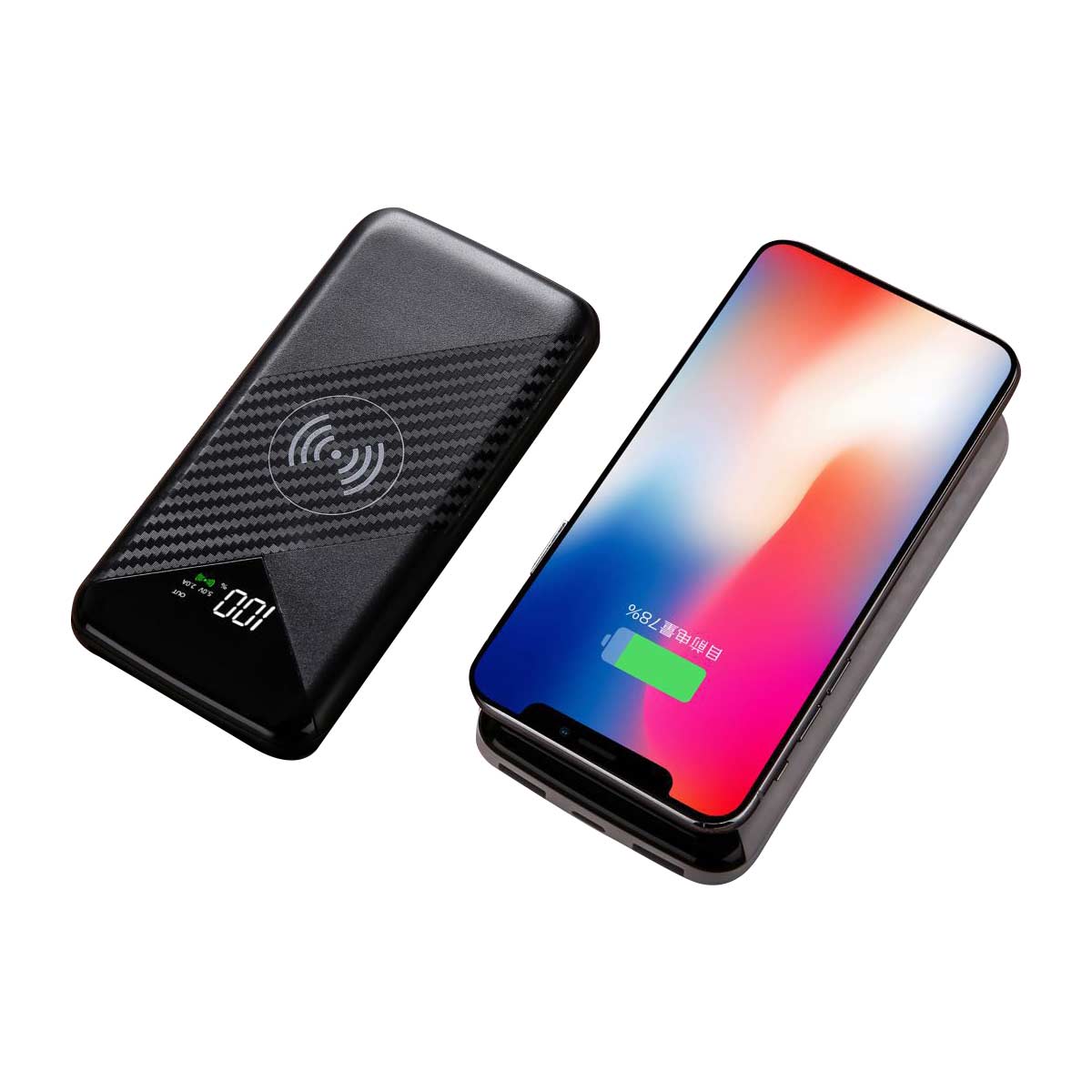 wireless charger power bank/full screen power bank
