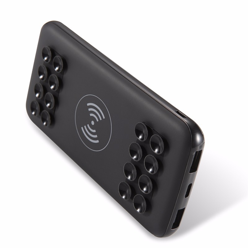 wireless charger power bank/power bank with sucker