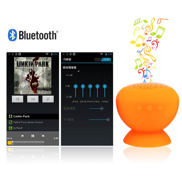 silica gel bluetooth speaker/waterproof bluetooth speaker