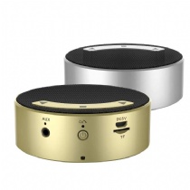 round shape bluetooth speaker/aluminium speaker/touch key speaker